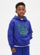 Blue hoodie for boys with logo_0