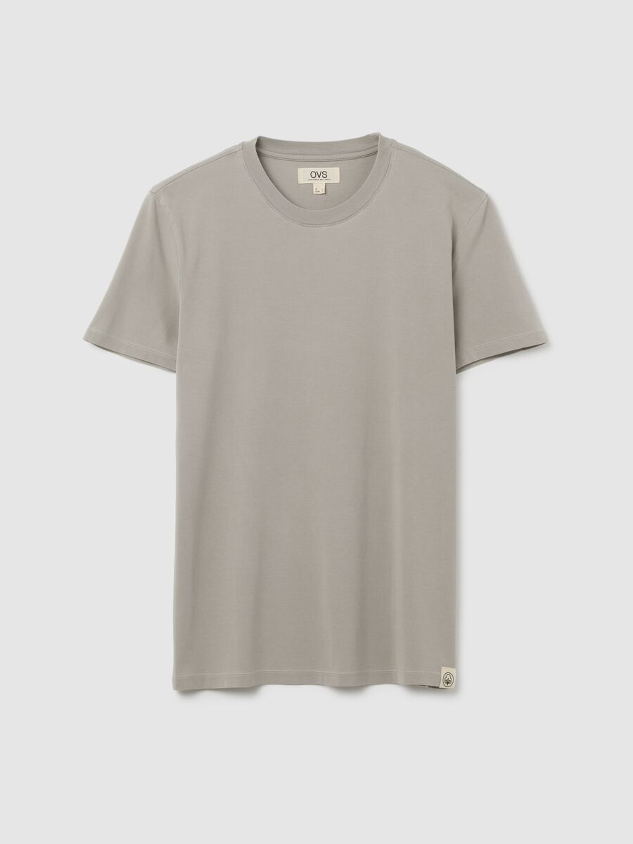 Men’s grey regular fit T-shirt in 100% cotton_4