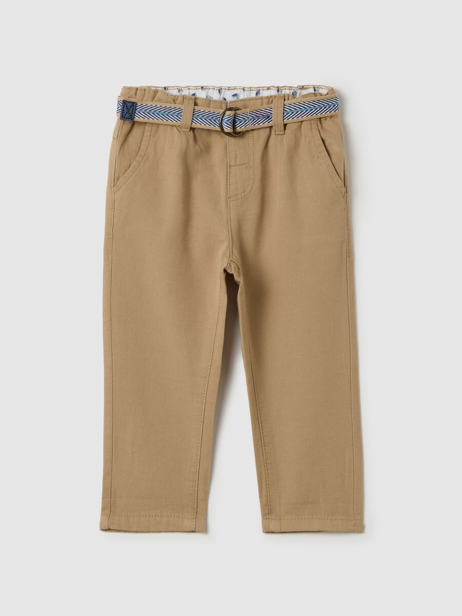 Chino trousers with belt_0