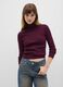 Purple turtleneck jumper in viscose blend_1