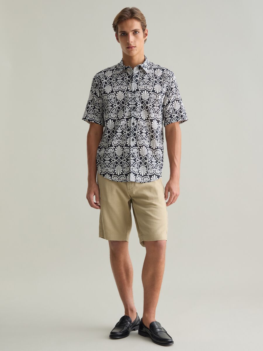 Men's pure cotton multicolor regular fit shirt_1