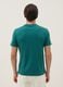 T-shirt verde a maniche corte in puro cotone regular fit_3