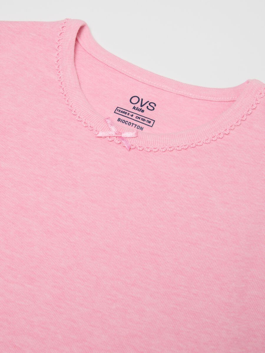 Girls' multicolour pure cotton regular fit t-shirt twin pack_2