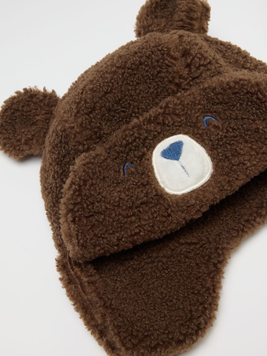 Peruvian Brown Sherpa Hat for Kids_2