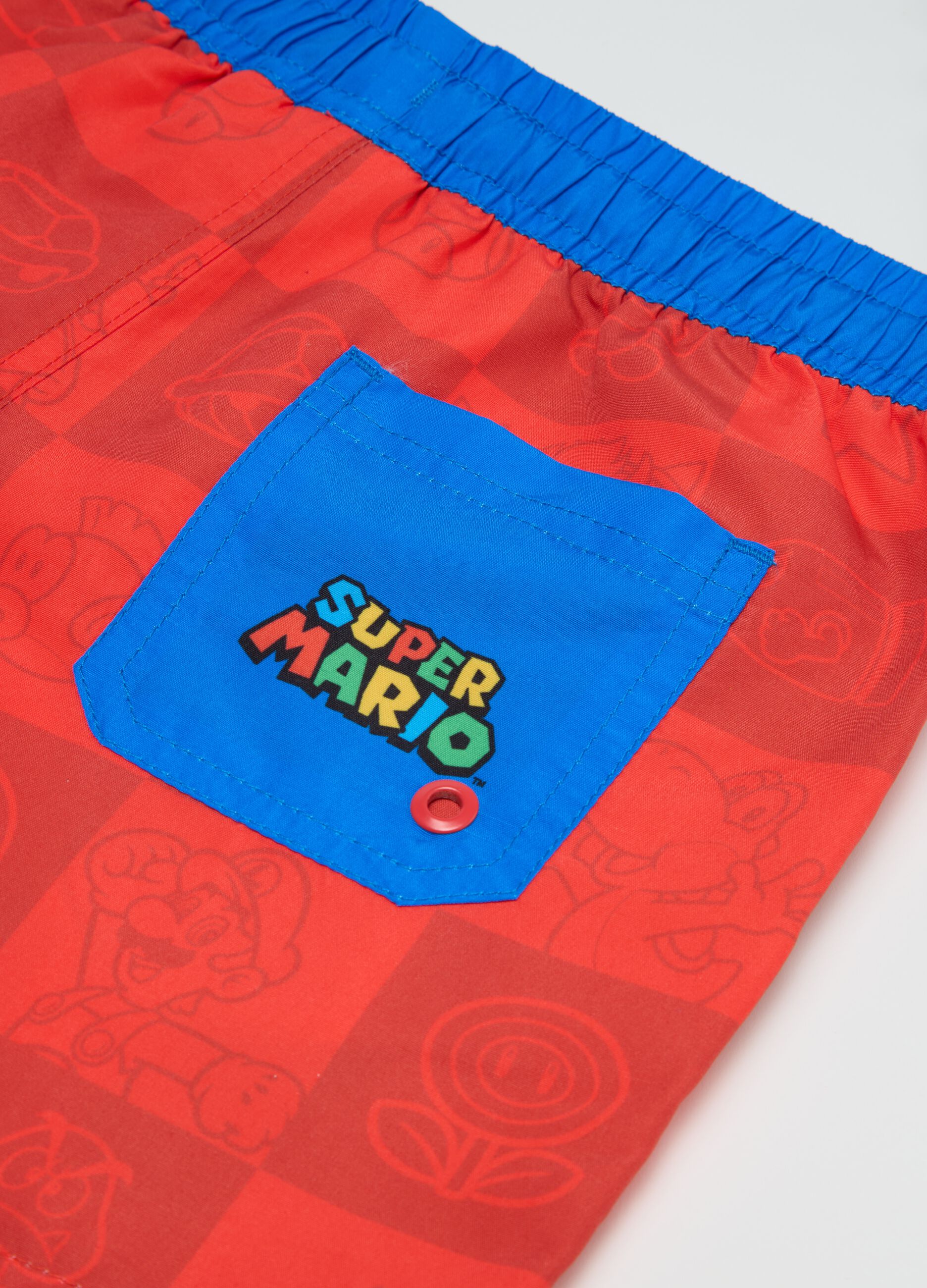 Shorts da bambino in tessuto multicolor regular fit