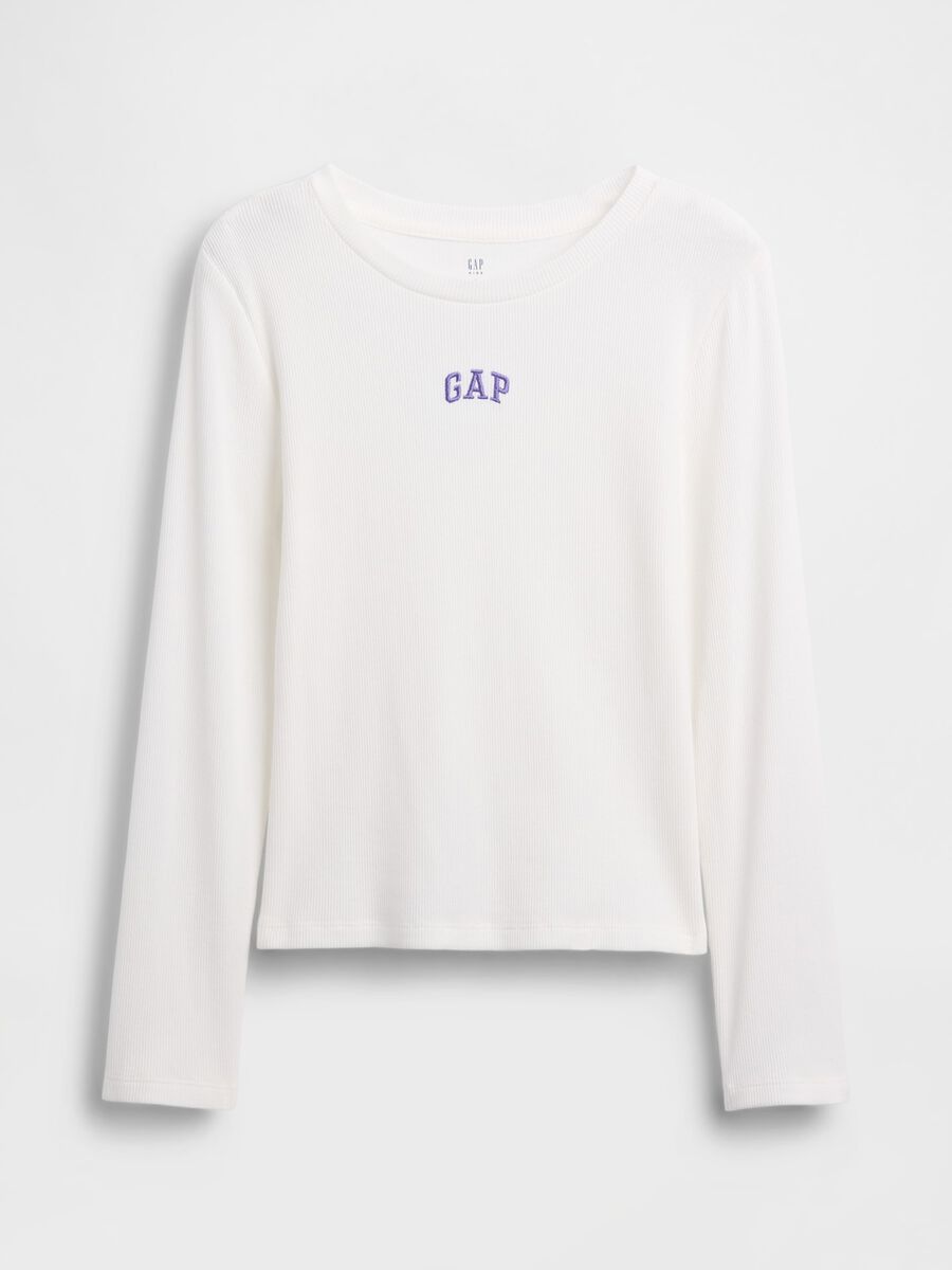 White cotton long sleeve shirt_2