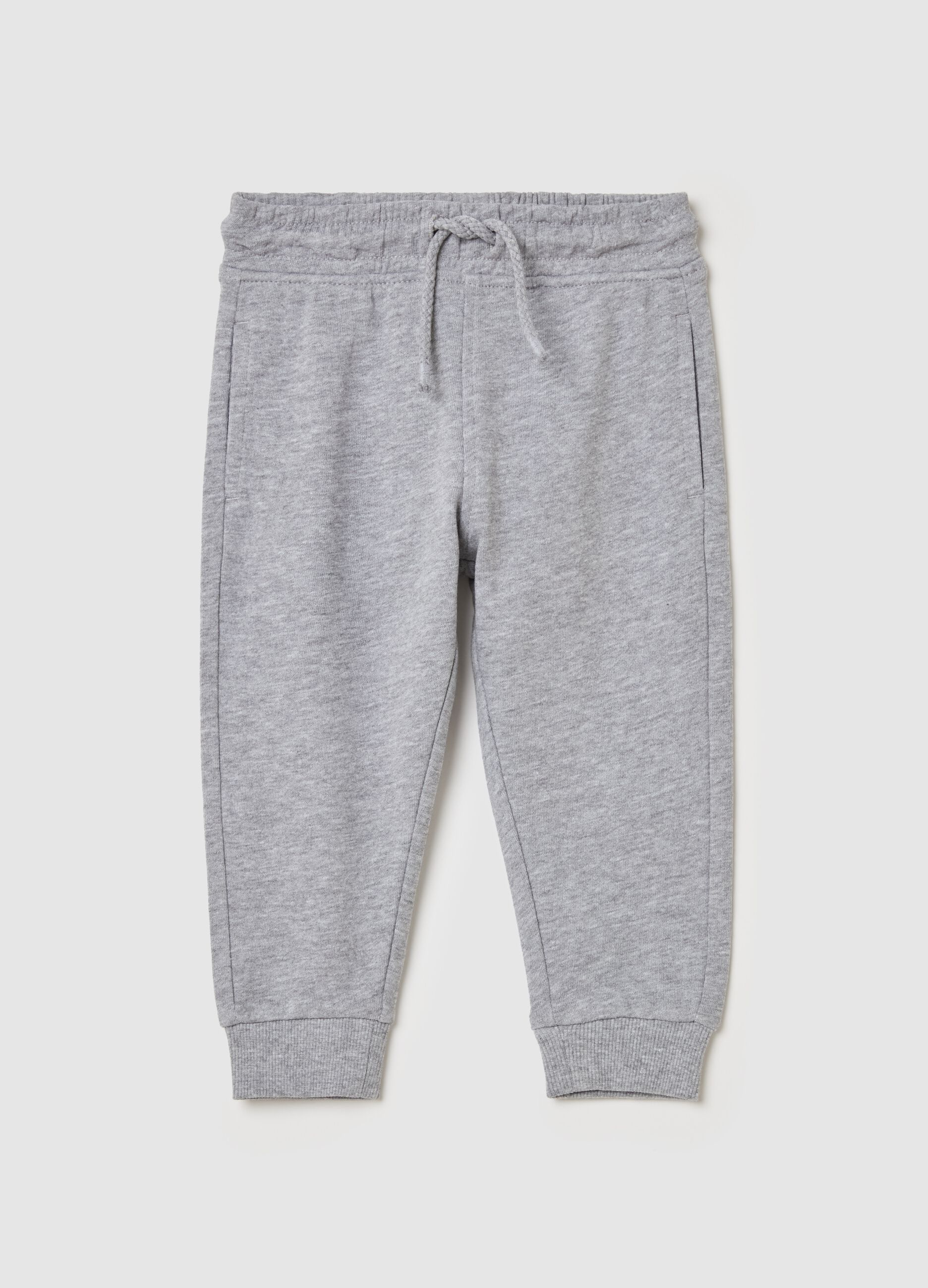 Cotton joggers with drawstring