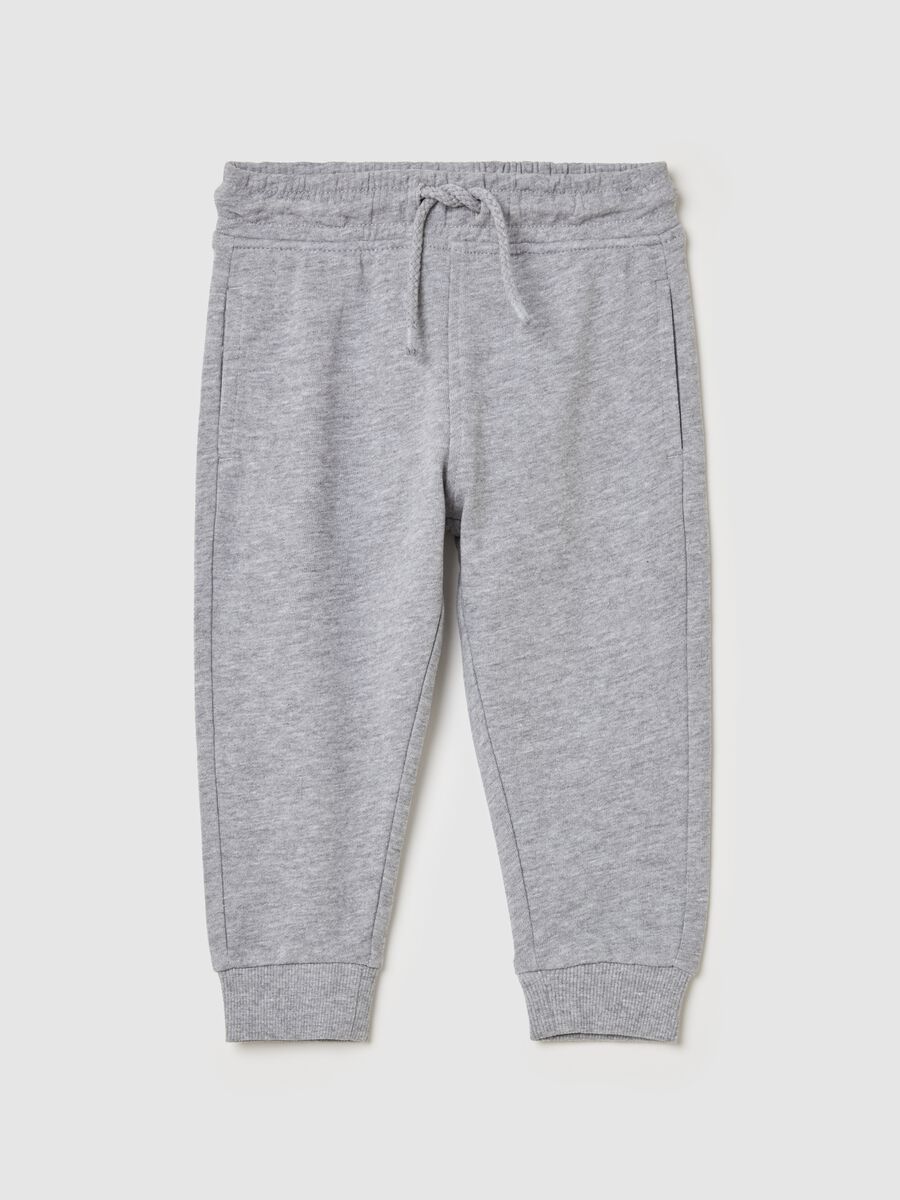 Cotton joggers with drawstring_0