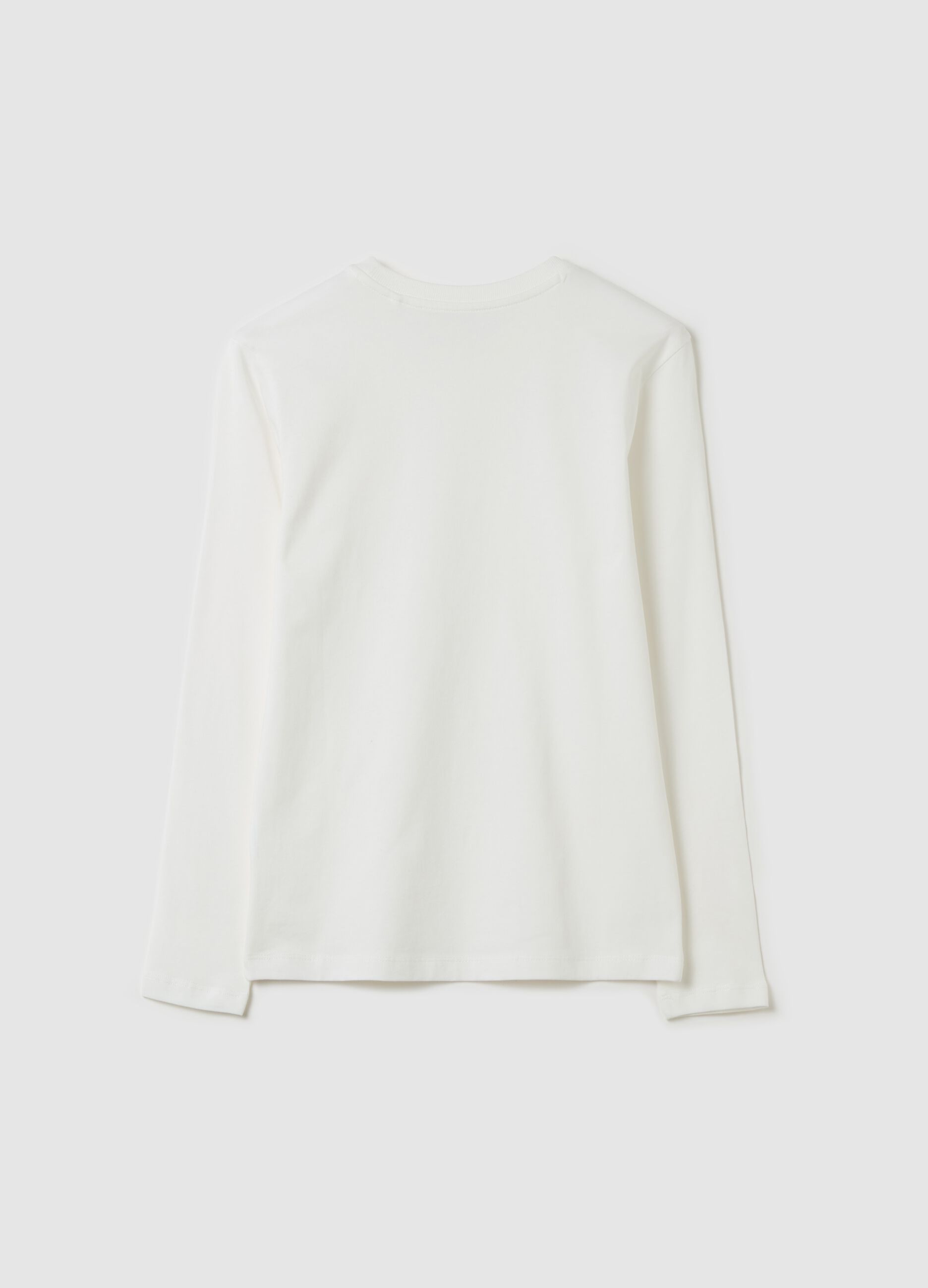 T-shirt maniche lunghe in cotone bio