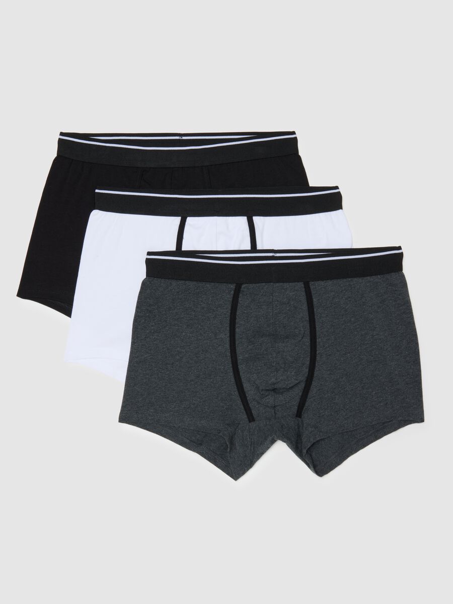 Multicolour Cotton Stretch Regular Fit Boxer Tripack_4