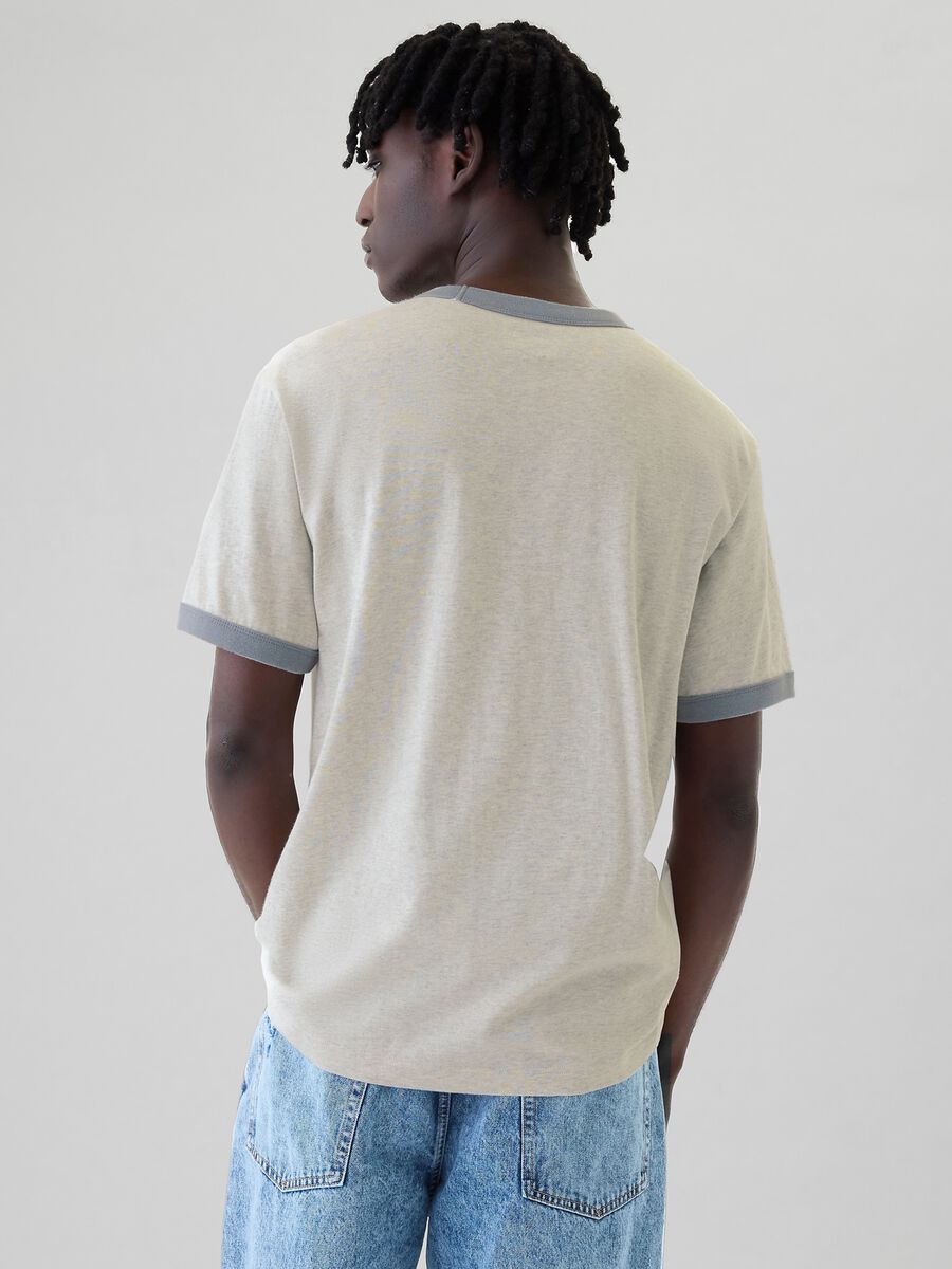 T-shirt in cotone con stampa logo_2