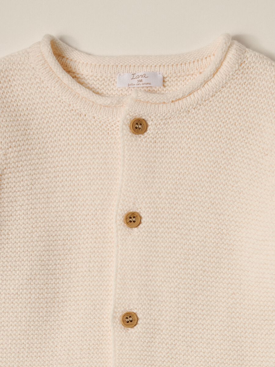 IANA newborn boy cardigan in 100% cotton_2