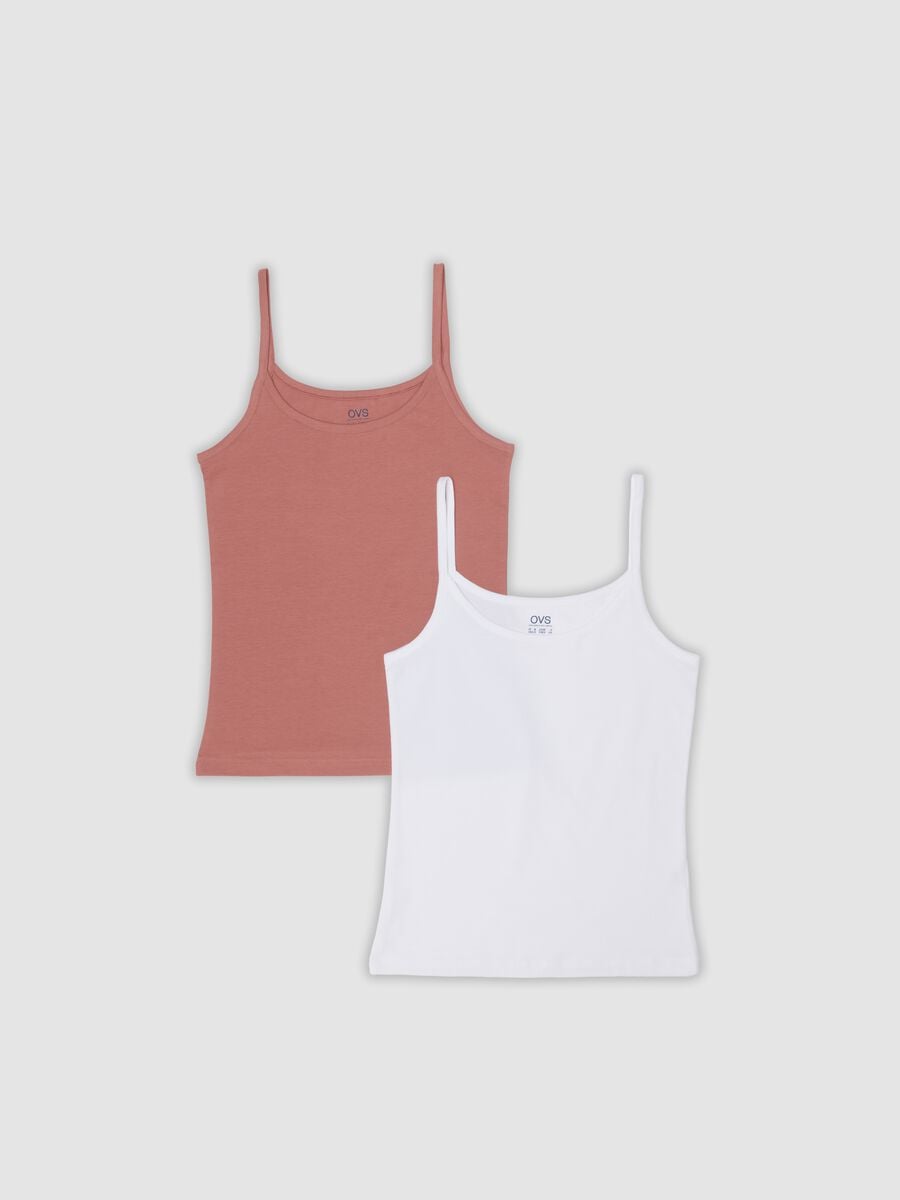Bipack canotte rosa e bianco in cotone organico elasticizzato_4