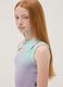 Purple ombr&eacute; stretch cotton fitted girls&rsquo; tank top_0