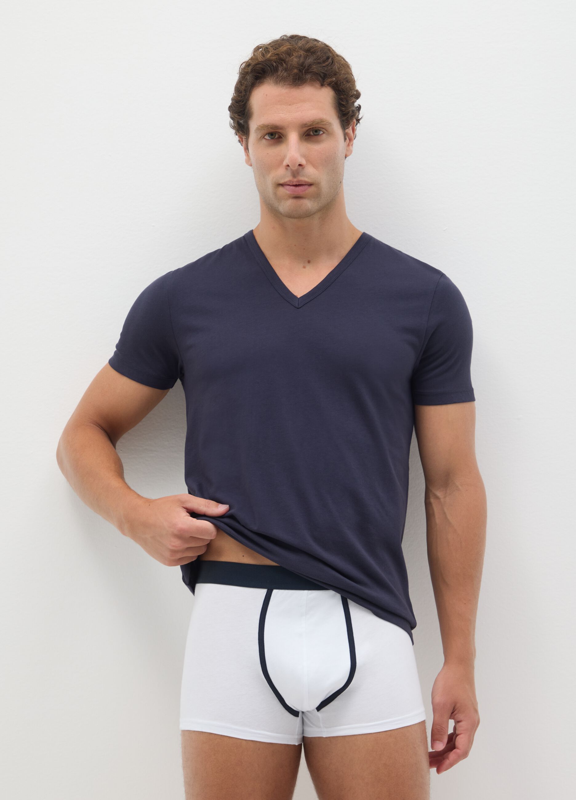 Multipack set of pure cotton multicolour regular fit boxers