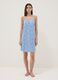 Light blue organic cotton floral print nightdress_0