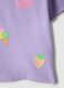 Girls' regular fit purple stretch cotton t-shirt with embroidery_3