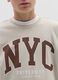 French terry sweatshirt with "NYC University” print_1