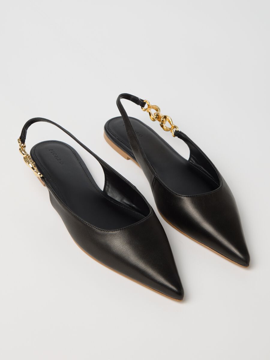 Nappa leather slingbacks with detail_1
