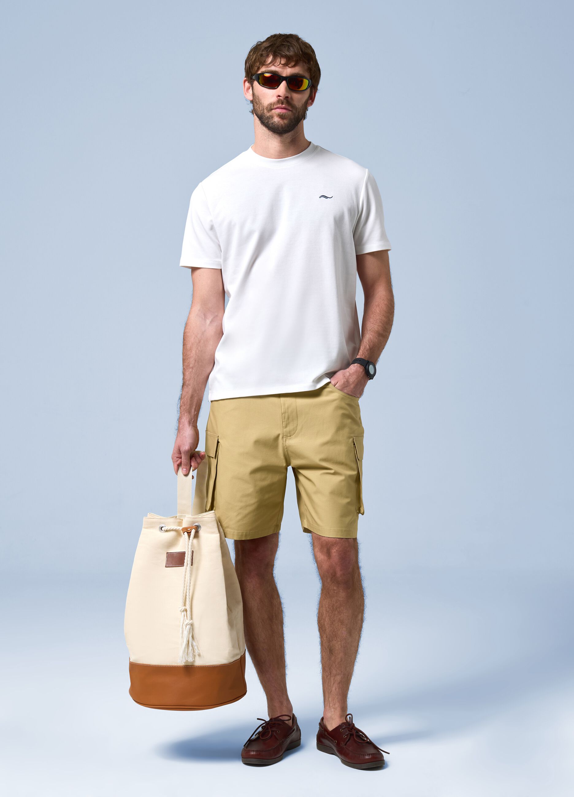 White ALTAVIA SAILING stretch cotton-blend T-shirt