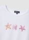 White pure cotton T-shirt with printed design, regular fit_5