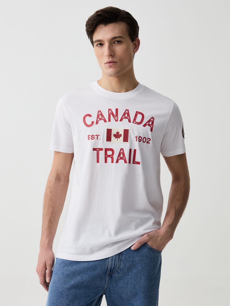 T-shirt with Canada Trail print_0