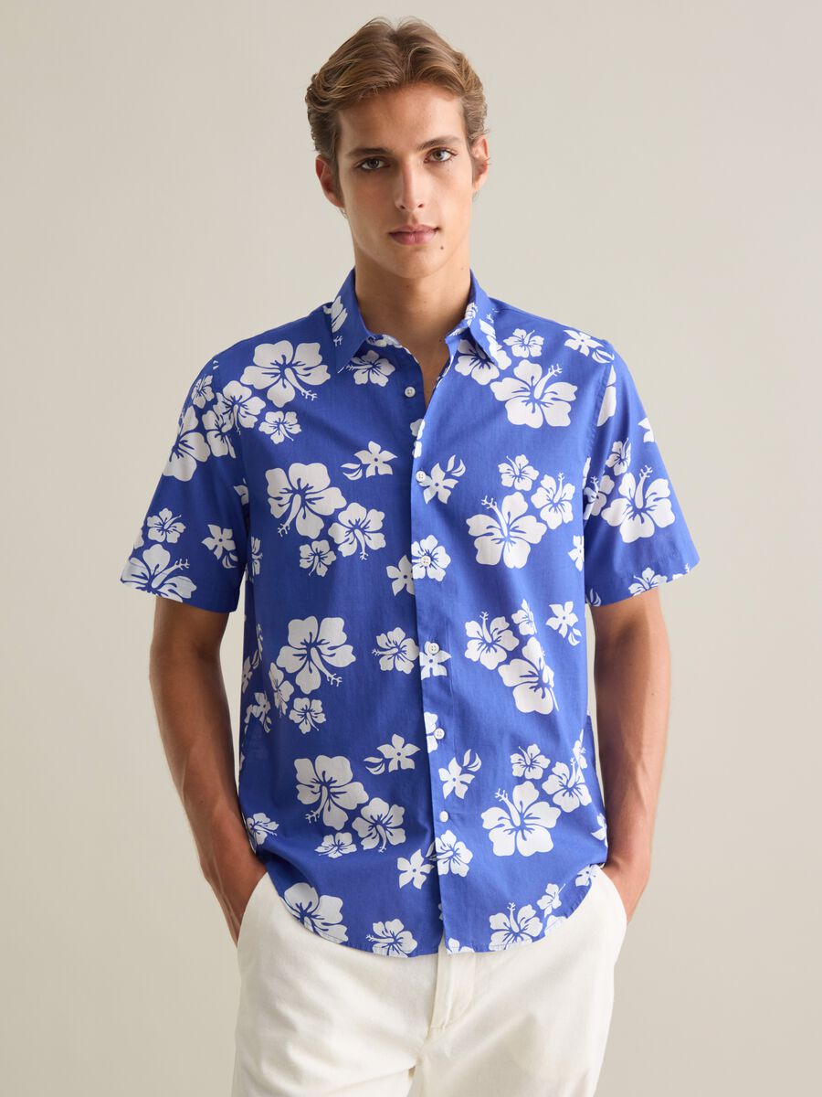 Men's Multicolour Pure Cotton Regular Fit Shirt_0