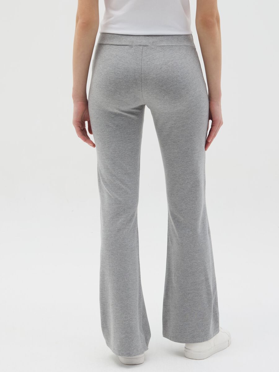 Essential flare-fit stretch cotton leggings_3