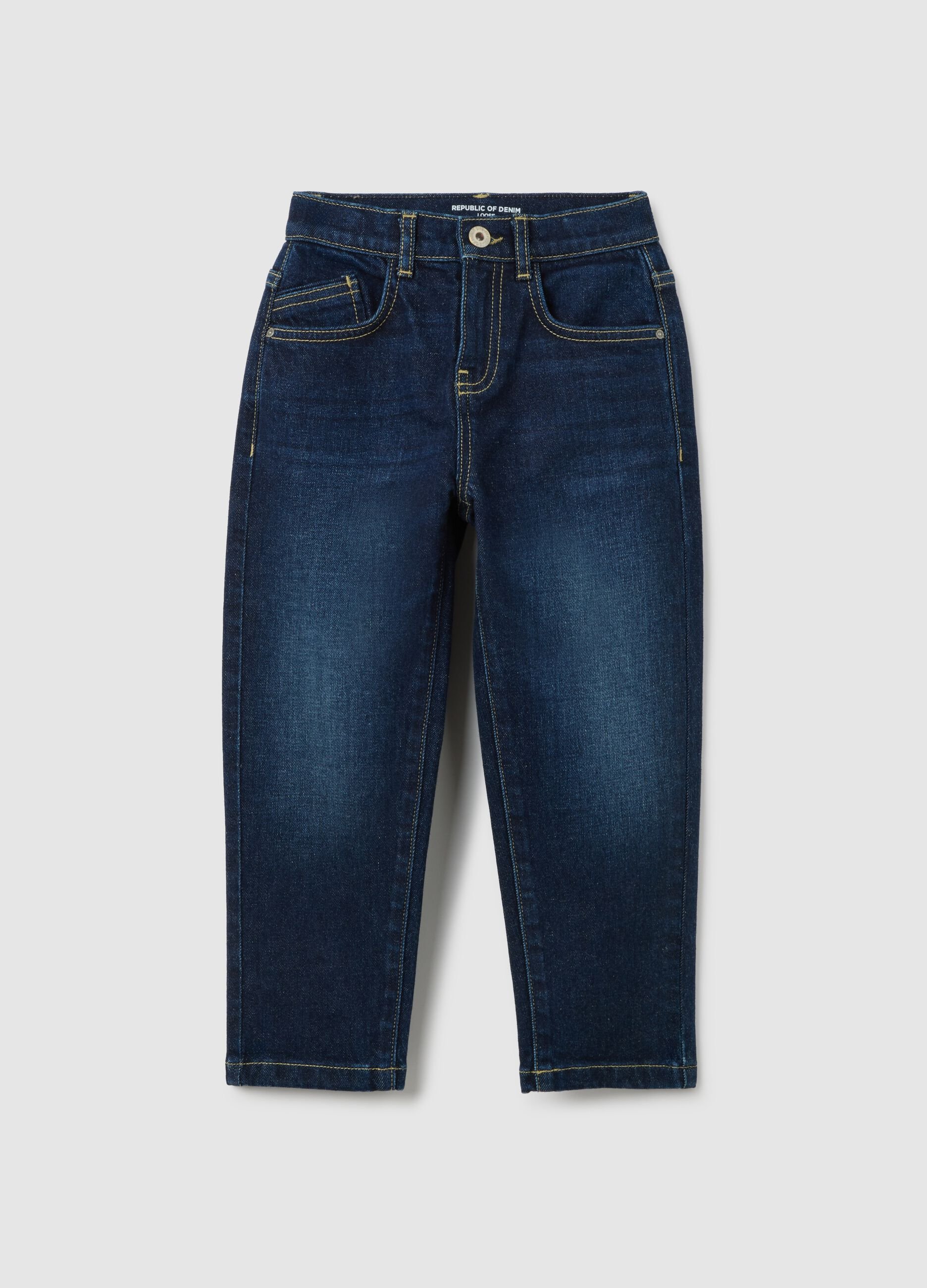 Children's loose fit denim jeans