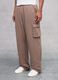 Teddy Cargo Sweatpants Mocha_2