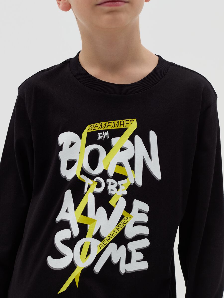 T-shirt con stampa a maniche lunghe_2
