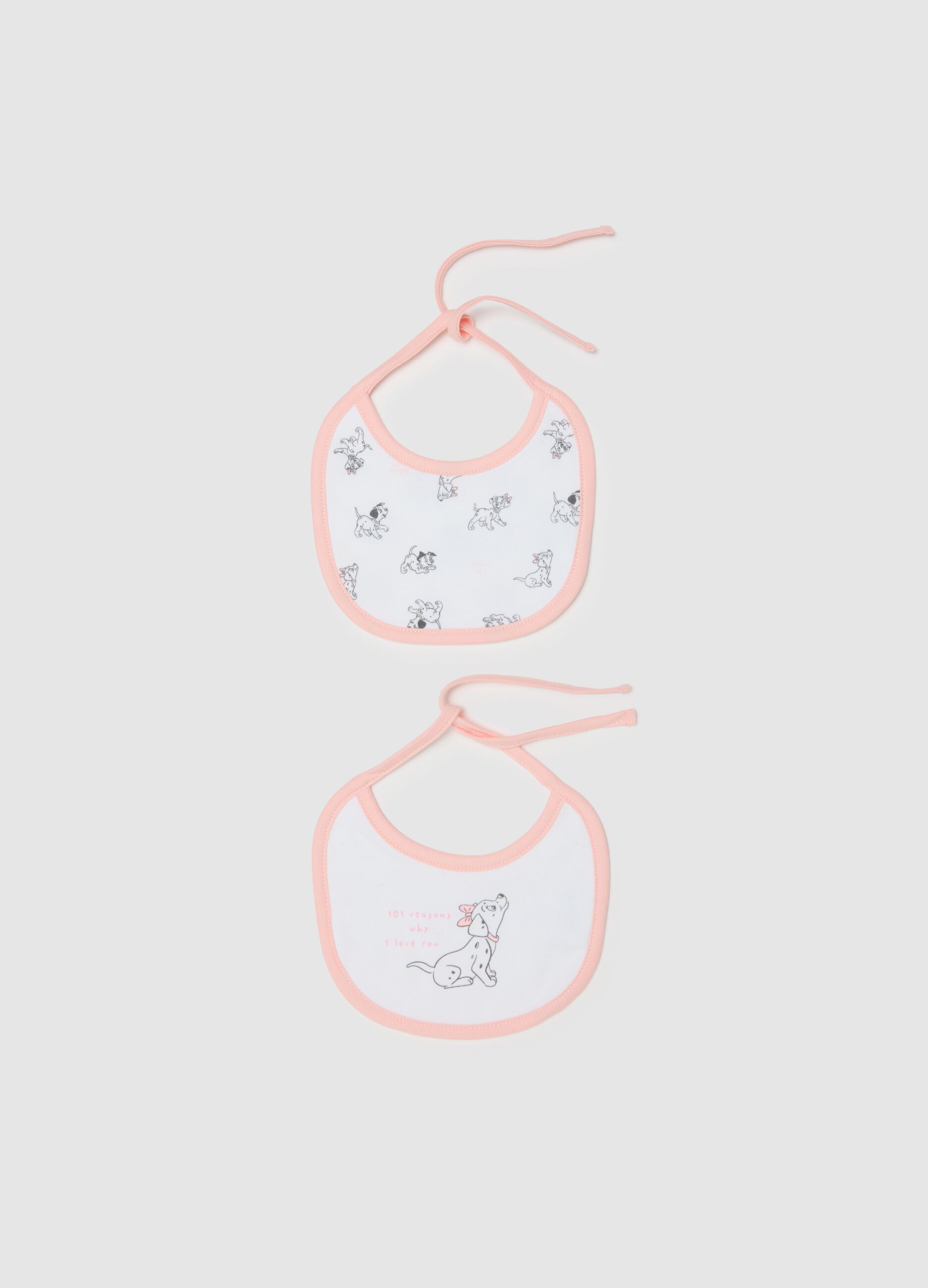 Newborn Cotton Bib Two-Pack in Multicolour with Disney Prints