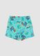 Blue boys&rsquo; swim shorts with tropical print_1