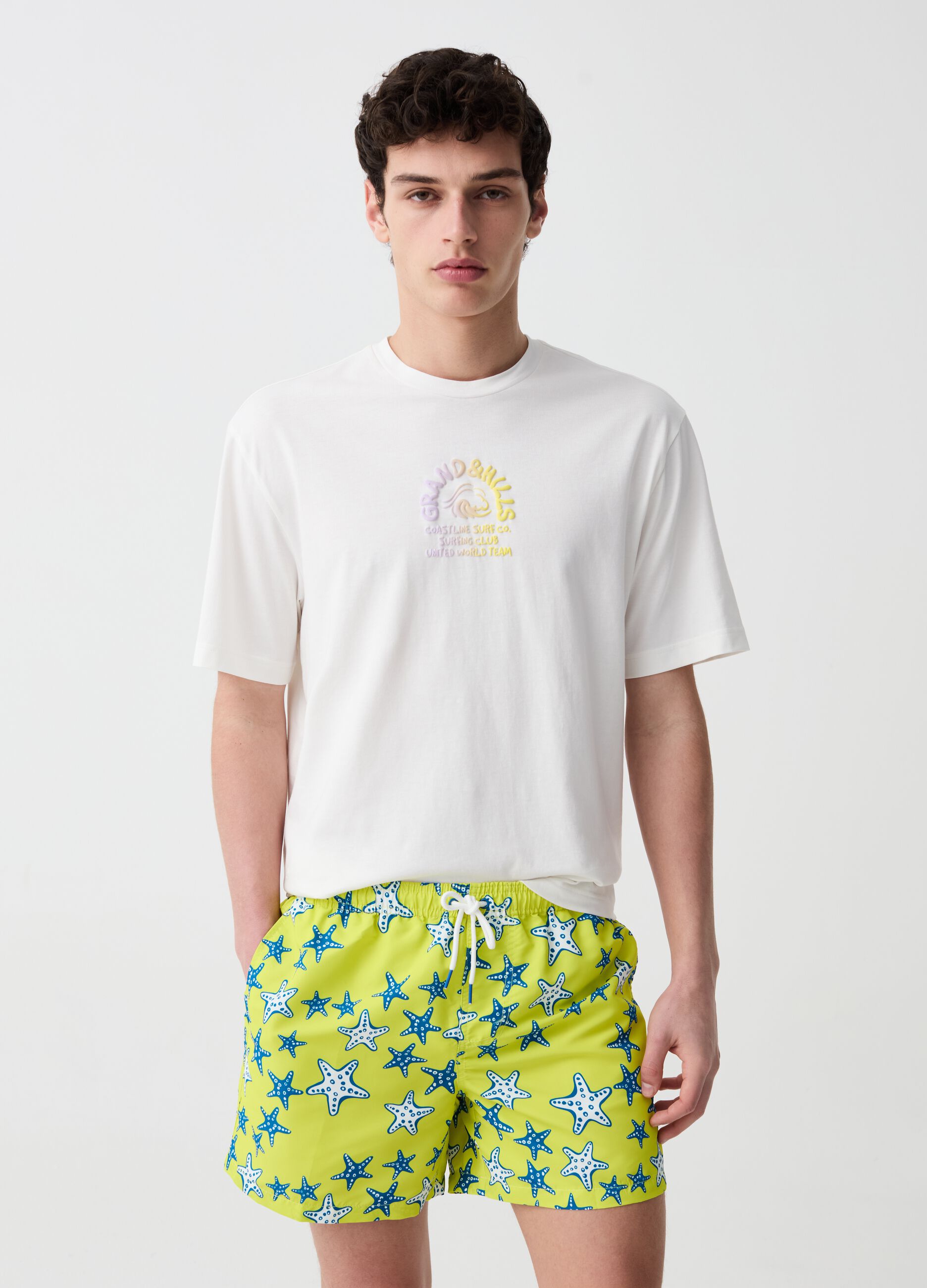Ovs Costume boxer con stampa stelle marine