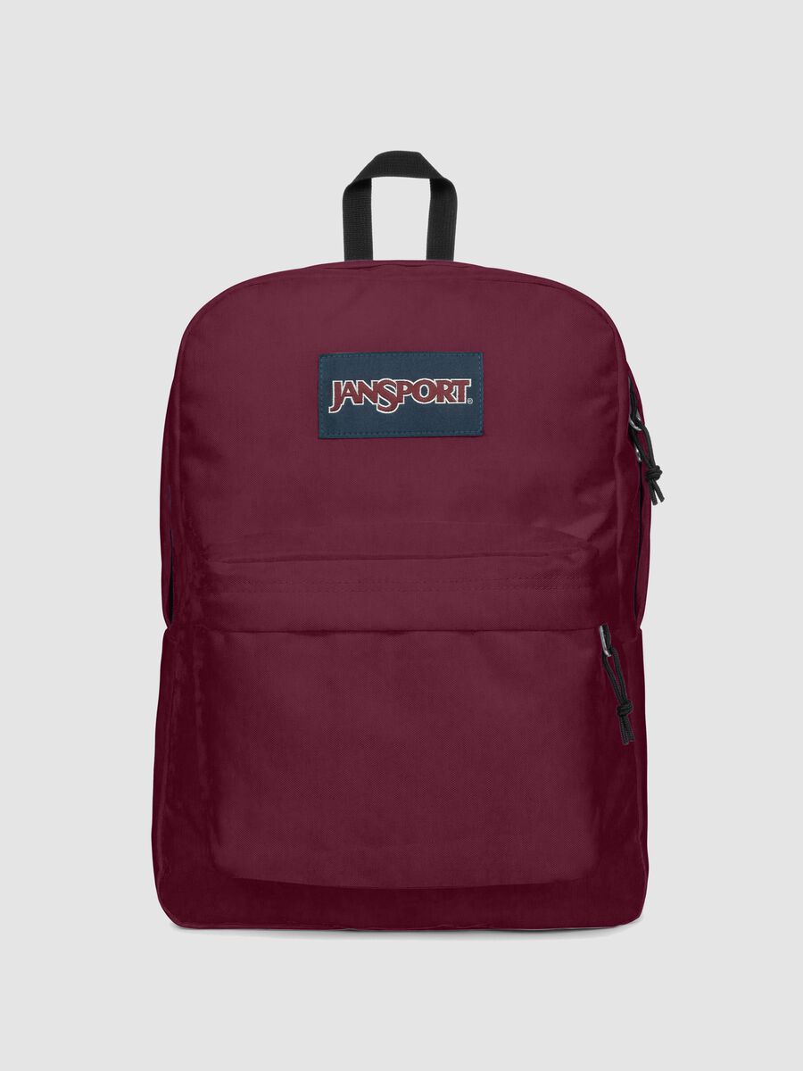 Zaino rosso con tasca frontale_0