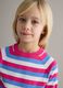 Girls' regular fit multicoloured striped pure cotton pullover_2