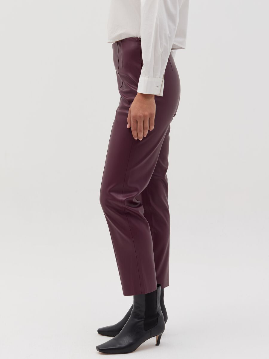 Shiny-effect cropped leggings_2
