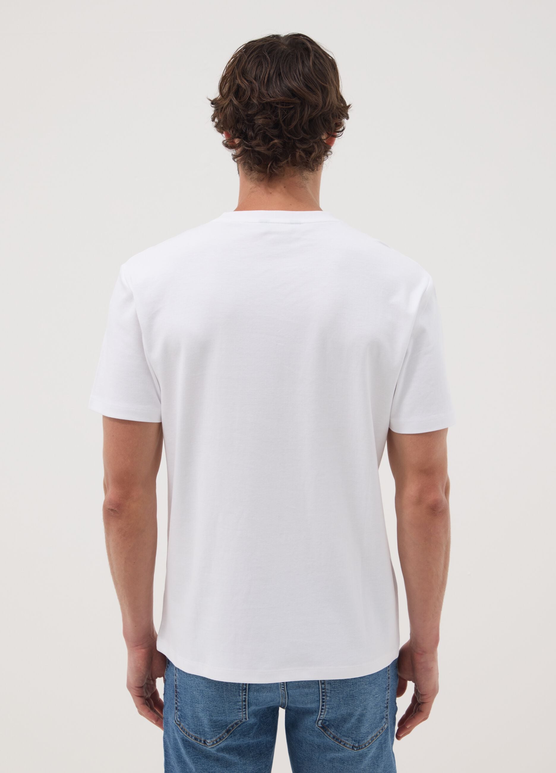 White pure cotton T-shirt