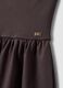 Brown maxi dress in stretch cotton, regular fit, strapless_5