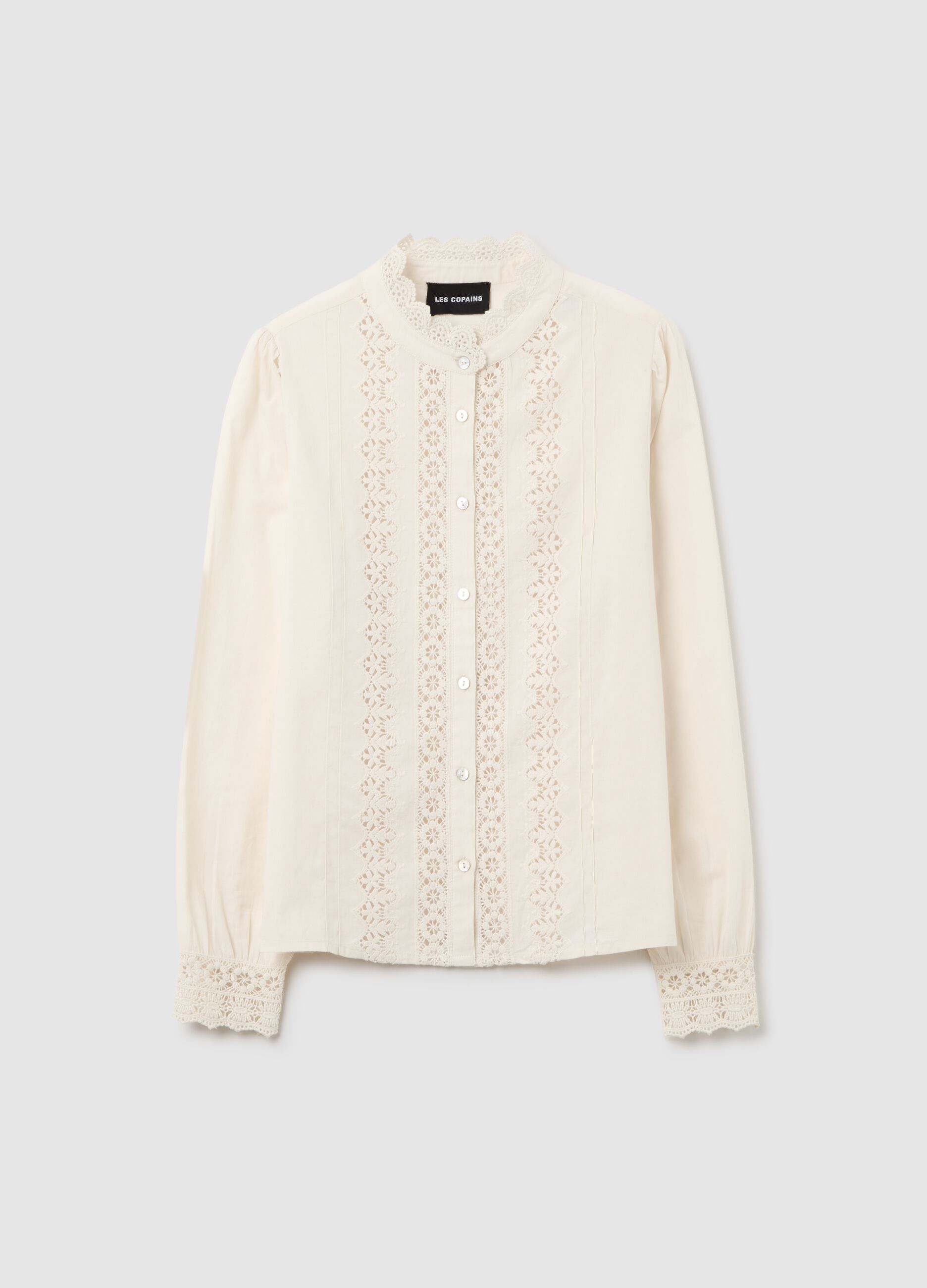 Beige regular fit pure cotton shirt