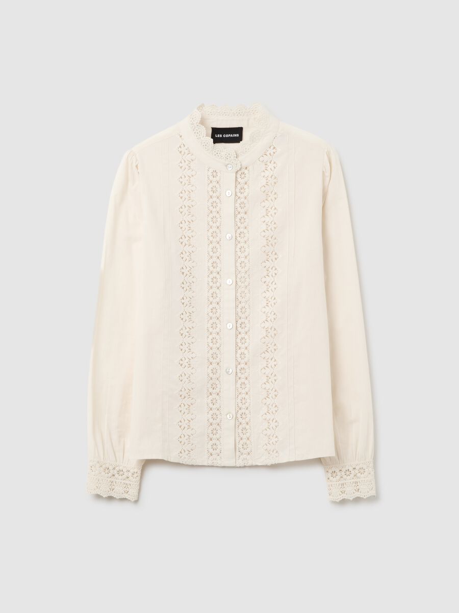 Beige regular fit pure cotton shirt_4