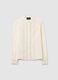 Beige regular fit pure cotton shirt_4