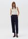Slouchy-fit trousers with darts_0