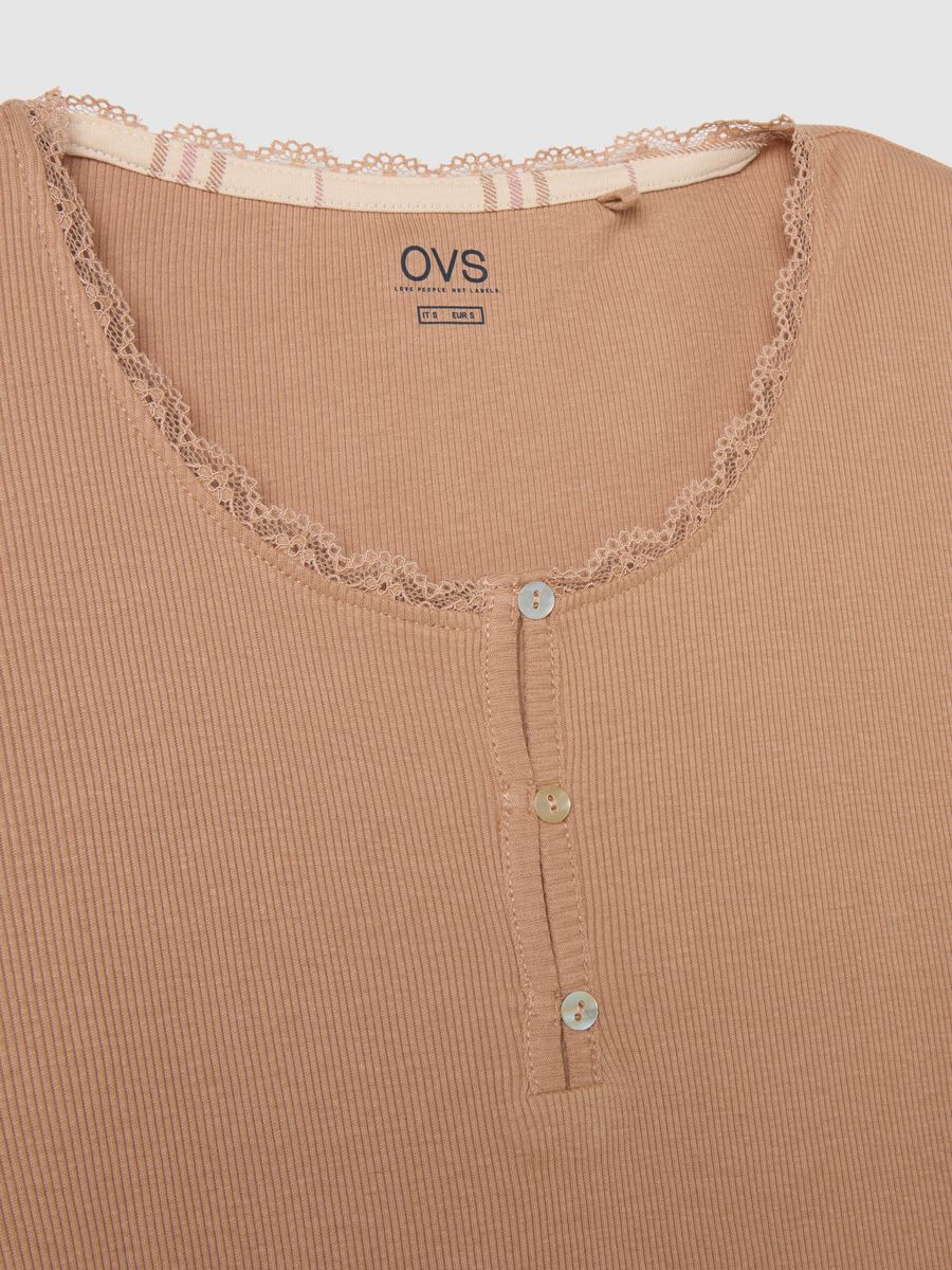 Beige pure cotton pyjamas regular fit_1