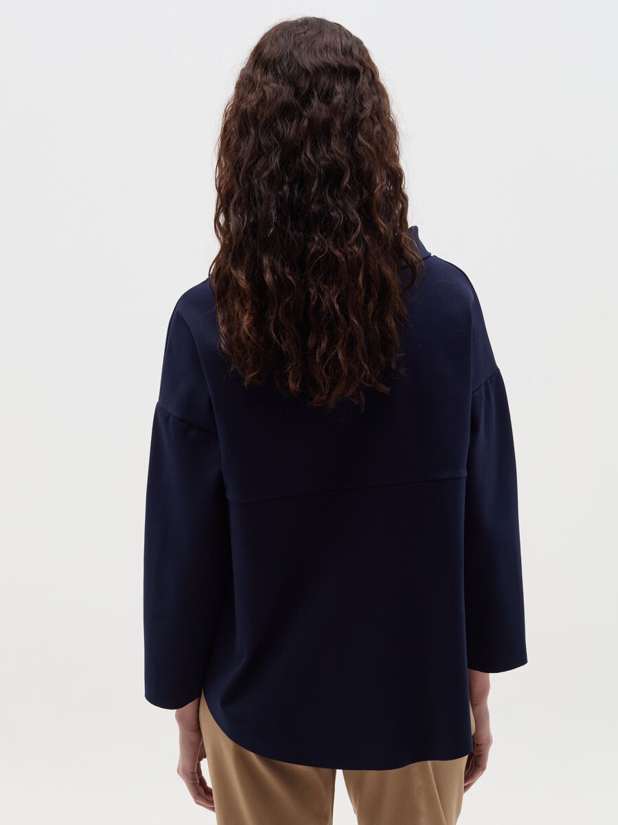 Blouse with cowl neck_3