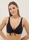 Top bikini elasticizzato nero con fiocco_0
