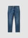 Blue slim-fit stretch cotton jeans_0