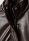 Girls&rsquo; brown jacket with zip and high neck, oversized fit_4