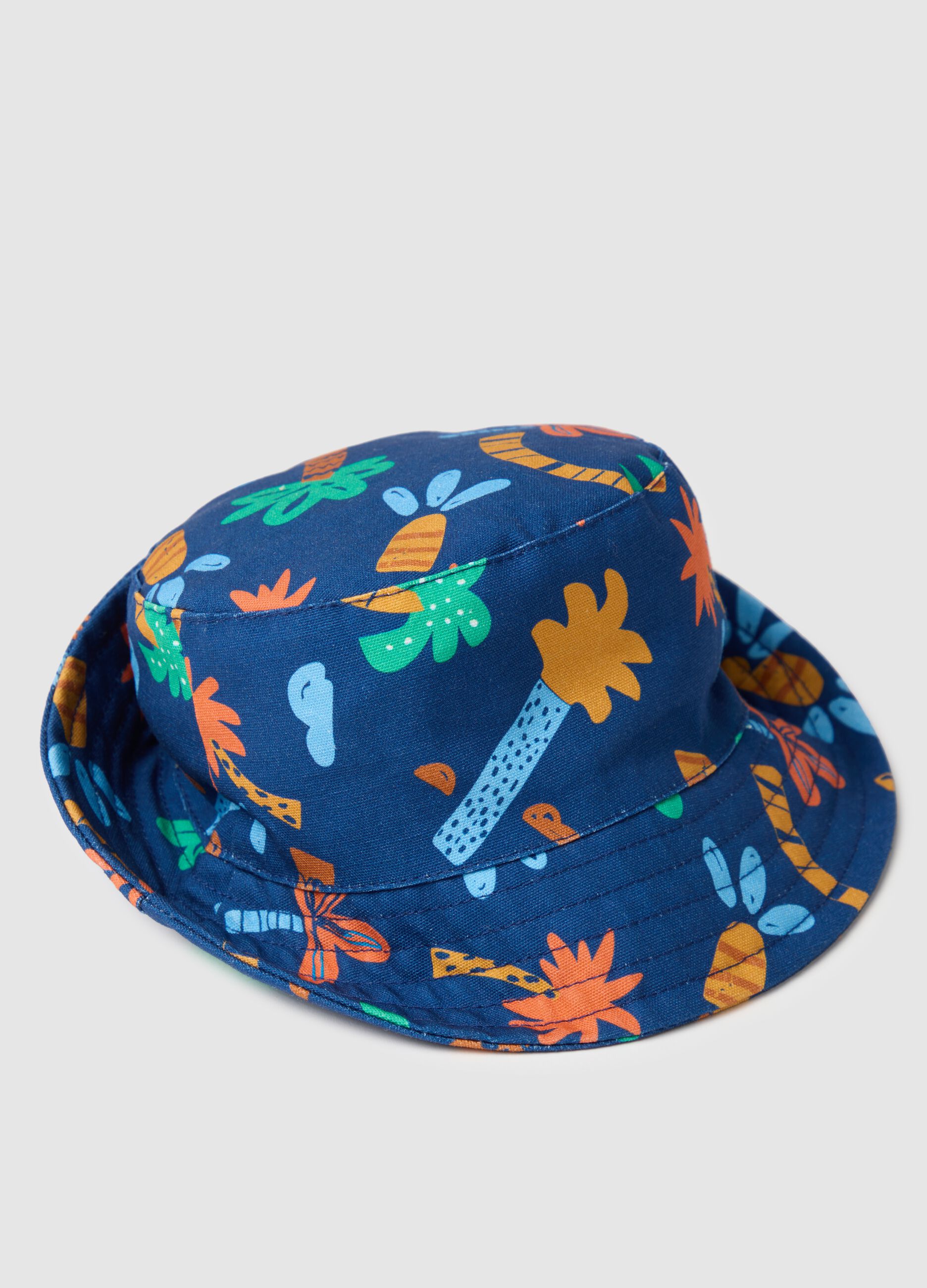 Multicolour summer cotton bucket hat for children