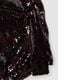 Brown sequin stretch-fabric dress_1